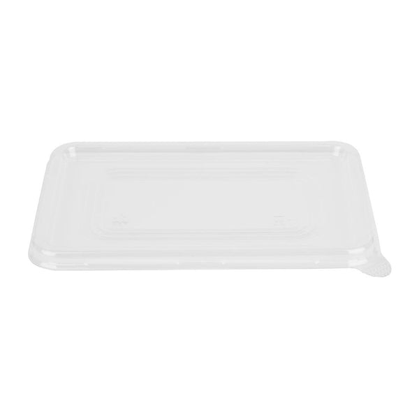 Fiesta Recyclable PET Lid For Bagasse Container Base (Pack 100) HW038 - Whisk Hospitality - HW038