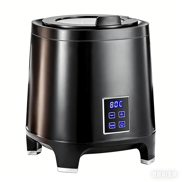 Electric Korean-Style Soup Warmer - Black - 10L - Whisk Hospitality - 492540