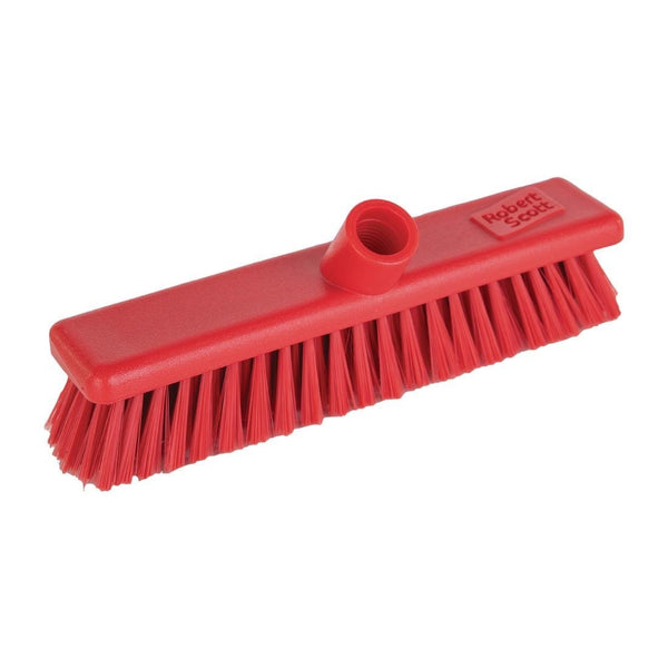 Jantex Soft Hygiene Broom Red - 300mm 12" DN830 - Whisk Hospitality - DN830
