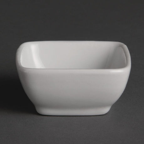 Olympia Miniature Rounded Square White - 60x60mm 2 1/2x2 1/2" (Box 12) Y137 - Whisk Hospitality - Y137