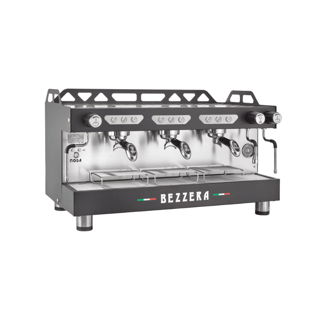 BEZZERA MODA DE 3 Group Espresso Machine Black MODADE3B - Whisk Hospitality - MODADE3B