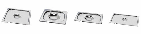 Mixrite STAINLESS STEEL LIDS WITH CUT FOR SPOON 530 325 P11000 - Whisk Hospitality - P11000