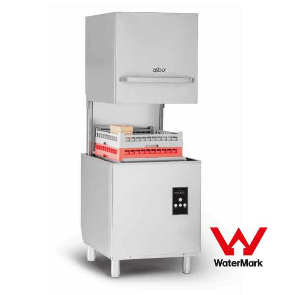 Asber Tech Line Pass - through Hood Type Dishwasher - GE - H500BDD - Whisk Hospitality - GE-H500BDD