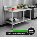 WBB7 - 1000/A Workbench with Splashback - Whisk Hospitality - WBB7-1000/A