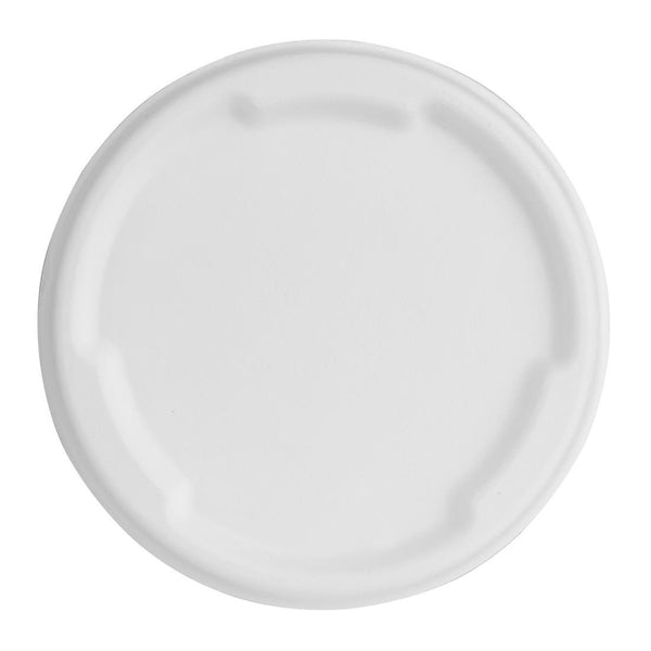 Fiesta Compostable Bagasse Lid for 400/500ml Bowl Base (Pack 50) HW025 - Whisk Hospitality - HW025