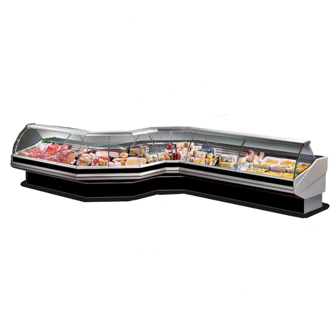 Tecnodom Corner External Glass CURVED FRONT GLASS DELI DISPLAY CN90E - Whisk Hospitality - CN90E