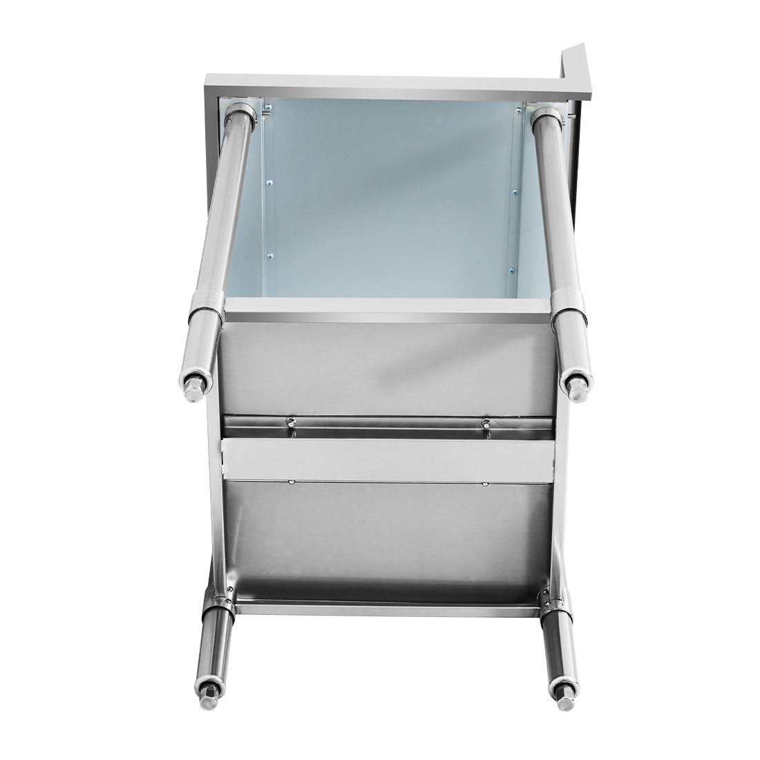 WBCB6 - 0600/A - Corner Workbench with 150mm Splashback & Undershelf - Whisk Hospitality - WBCB6-0600/A