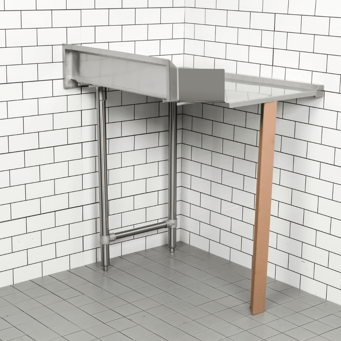 Modular System Clean Dish Table with Splashback CDT - 900L - Whisk Hospitality - CDT-900L