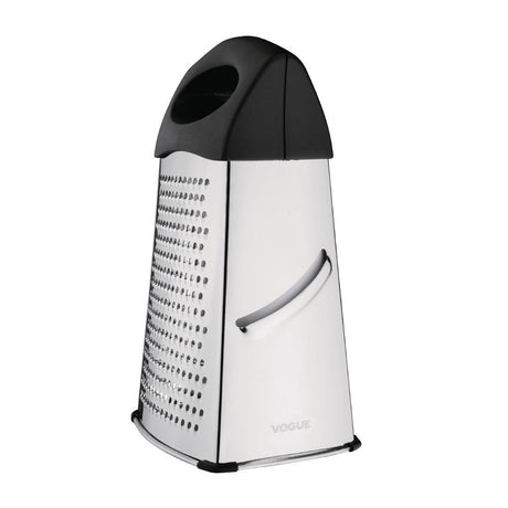 Vogue Heavy Duty Box Grater with Black Handle & Base - 254mm 10" DM020 - Whisk Hospitality - DM020