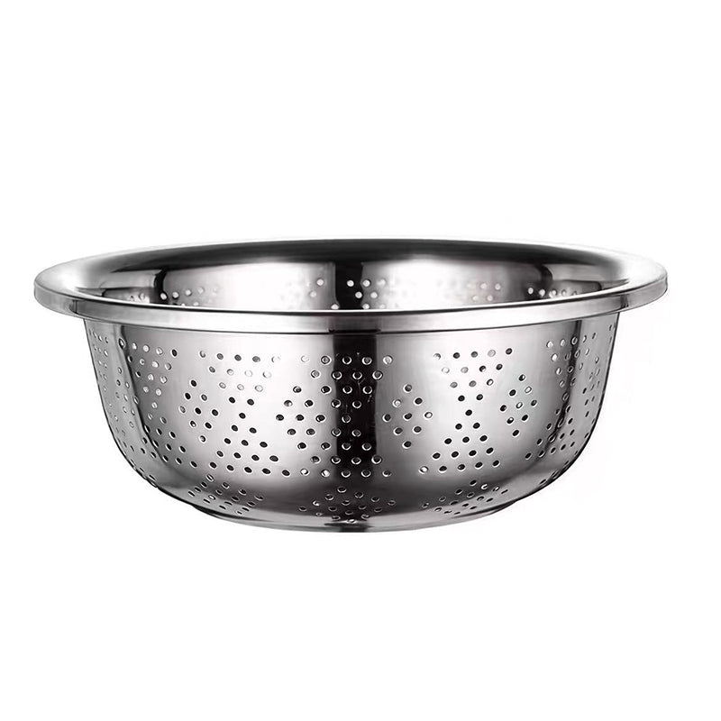 Colander - S/S - (06) - Perforated - Asian Style - 300(˜)*110(H)mm - Whisk Hospitality - 492075