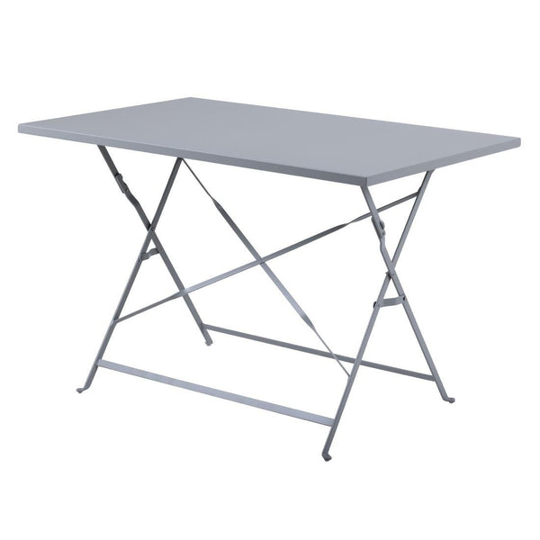 Bolero Grey Pavement Style Folding Table - 1100x700mm CH969 - Whisk Hospitality - CH969