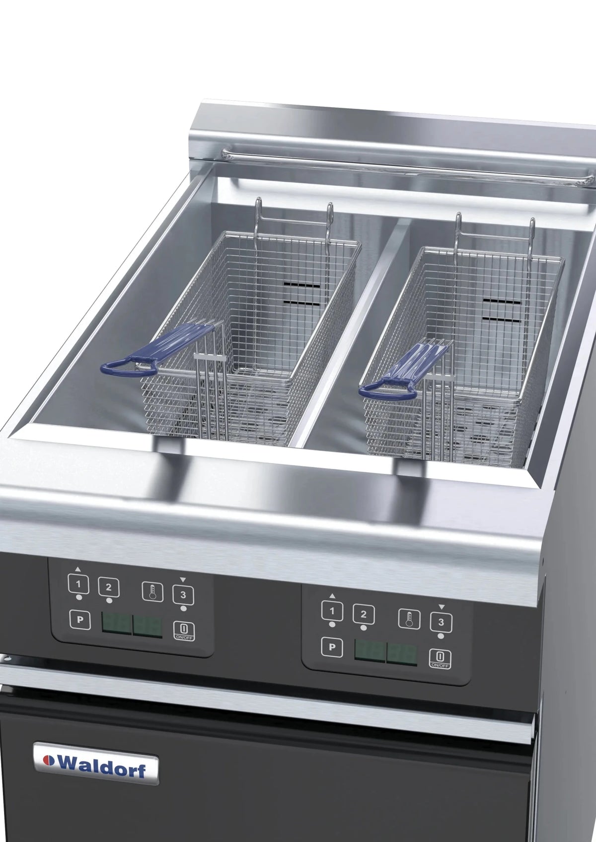Waldorf Bold Fnlb8224Ee 450Mm Twin Pan Electric Fryer Low Back Version - Whisk Hospitality - FNLB8224EE