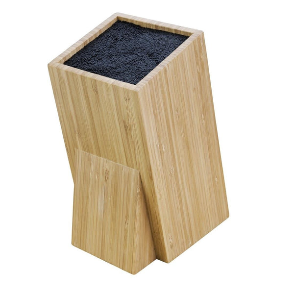 Vogue EUTR Wooden Universal Knife Block - 245x120x155mm 9 1/2x4 3/4x6" CP862 - Whisk Hospitality - CP862