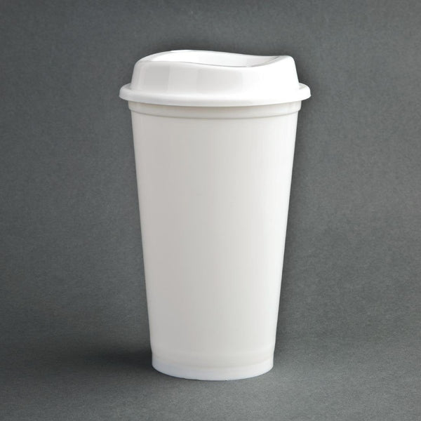 Olympia PP Coffee Cup & Lids - 94x160mm 3 7/10x 6 1/3" (Box 25) CW929 - Whisk Hospitality - CW929
