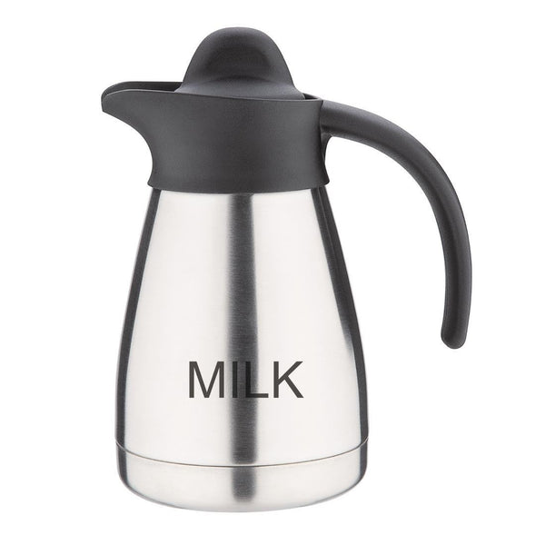 Olympia Vacuum Jug Etched "Milk" - 0.5Ltr with screwtop CL371 - Whisk Hospitality - CL371