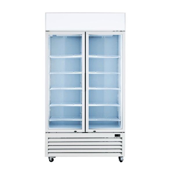 Thermaster Colourbond Upright Beverage Fridge 2 Doors White LG-1000P - Whisk Hospitality - LG-1000P