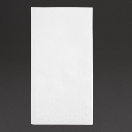 Fiesta Recyclable 33cm 2 ply 8 Fold White Lunch Napkin (Pack 2000) FE227 - Whisk Hospitality - FE227