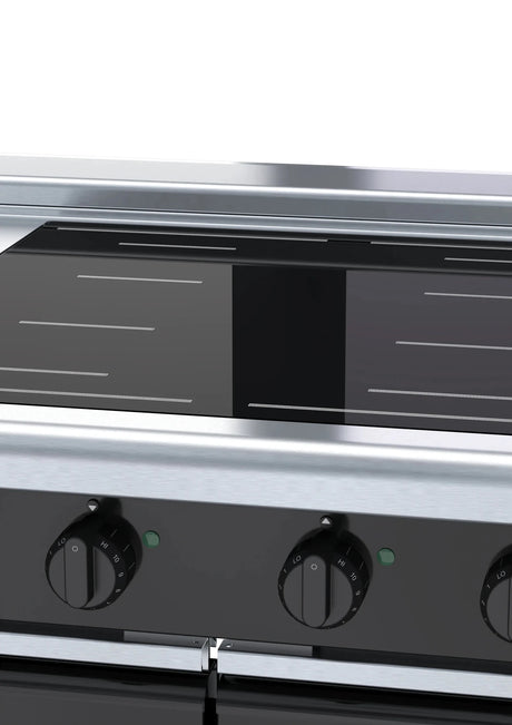 Waldorf Bold Inlb8400F Cd 900Mm Electric Induction Cooktop Low Back Version Cabinet Base - Whisk Hospitality - INLB8400F-CD