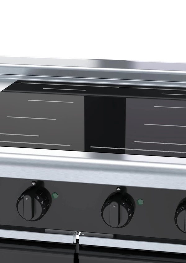 Waldorf Bold Inlb8400F Cd 900Mm Electric Induction Cooktop Low Back Version Cabinet Base - Whisk Hospitality - INLB8400F-CD