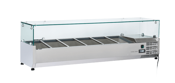 Anvil 1500 Glass Refrigerated Ingredient Well VRX1500 - Whisk Hospitality - VRX1500