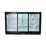 AG Three Door Bar Fridge - Black Body & Doors BEER3 - SD - Whisk Hospitality - BEER3-SD