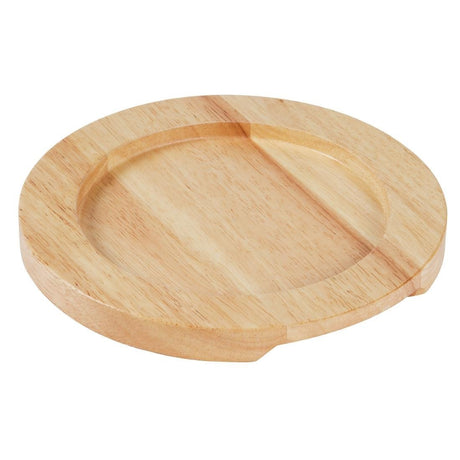 Olympia Light Wooden Base for GJ554 Cast Iron Round Eared Dish GJ555 - Whisk Hospitality - GJ555