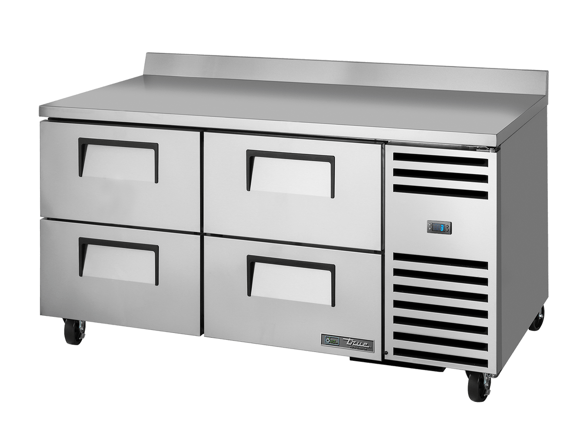 True Refrigeration Deep Worktop Counter Refrigerator 4 Drawers - TWT - 67D - 4 - HC - Whisk Hospitality - TWT-67D-4-HC