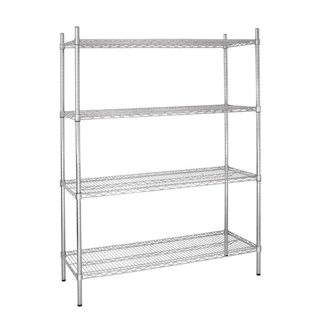 Vogue Flat Pack 4 Shelf Unit - 1525x460x1840mm L929 - Whisk Hospitality - L929