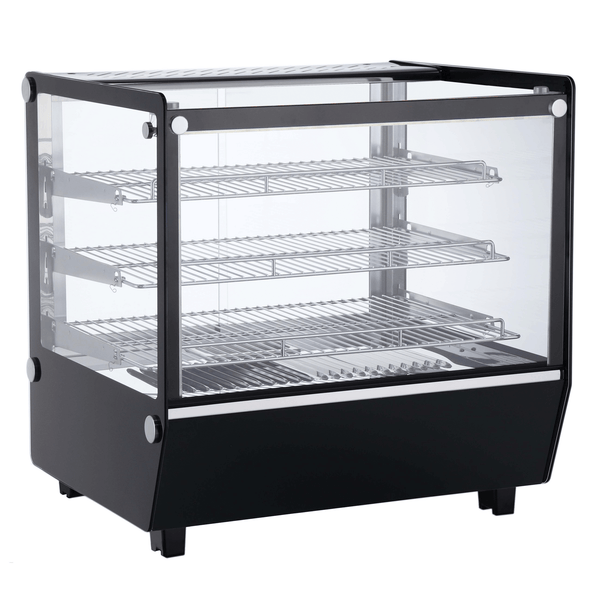 Verona 70H 120L Counter Top Heated Display - Black - Whisk Hospitality - 70H-BLK