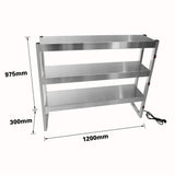 Benchstar Commercial Food Warmer with 9 Lamps – FW9L - 123 - Whisk Hospitality - FW9L-123