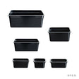 Black Poly 1/2 x 65 mm Gastronorm Pan JW - P122B (1 Pack) - Whisk Hospitality - JW-P122B