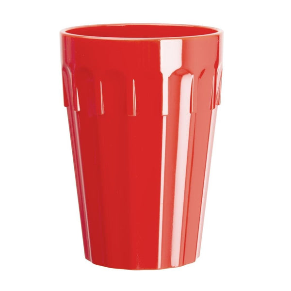 Olympia Kristallon Polycarbonate Tumbler Red - 260ml 9oz (Box 12) CB778 - Whisk Hospitality - CB778