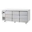 Skipio SUF18 - 3D - 9 9 Drawer Under Counter Freezer - Whisk Hospitality - SUF18-3D-9