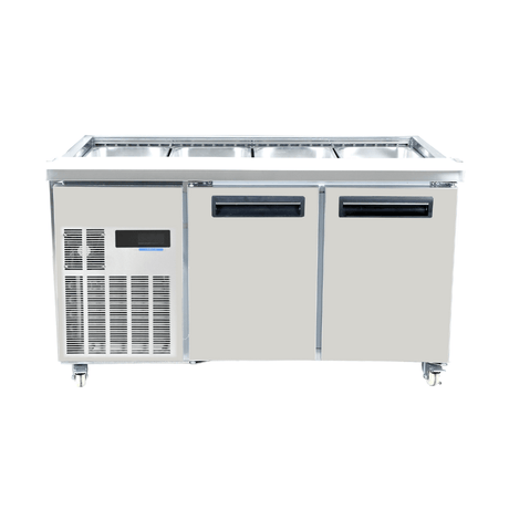 Thermaster Two Door Cold Bench Salad Station 4x1/1 GN Pans PG150FA - XB - Whisk Hospitality - PG150FA-XB