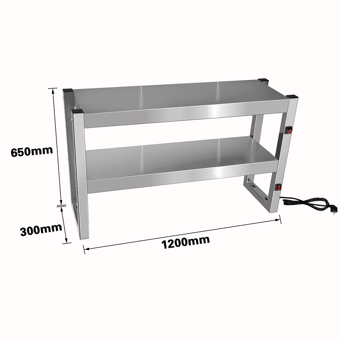 Benchstar Commercial Food Warmer with 6 Lamps – FW6L - 122 - Whisk Hospitality - FW6L-122