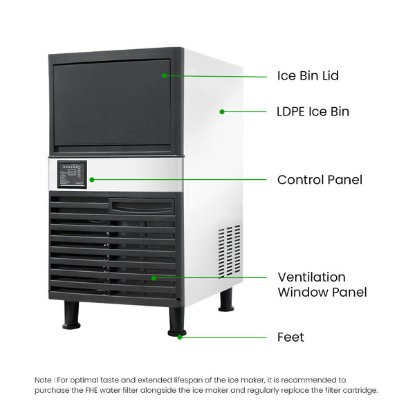 Blizzard Under Bench Ice Maker - Air Cooled - SN - 120P - Whisk Hospitality - SN-120P