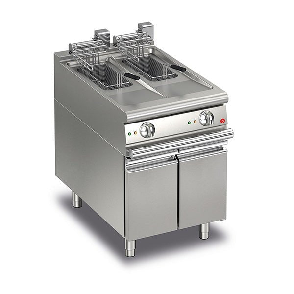 BARON 10+10L Split Pot Electric Deep Fryer Q70FRI/E610 - Whisk Hospitality - Q70FRI/E610
