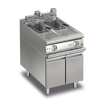 BARON 10+10L Split Pot Electric Deep Fryer Q70FRI/E610 - Whisk Hospitality - Q70FRI/E610