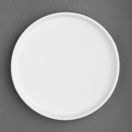 Olympia Whiteware Flat Round Plate - 215mm 8" (Box 6) FW813 - Whisk Hospitality - FW813