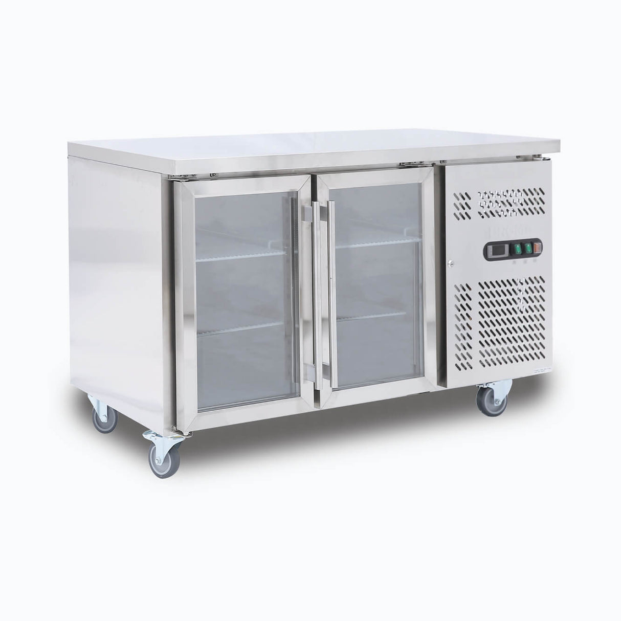 Bromic Under Bench Display Fridge - 282L - 2 Doors - Glass - Whisk Hospitality - UBC1360GD-NR