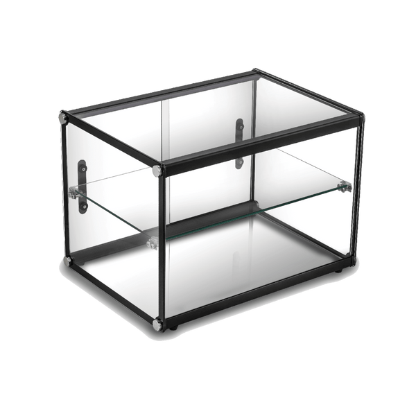 Exquisite Two Tiers Flat Glass Ambient Cake Display - CD65 - Whisk Hospitality - CD65