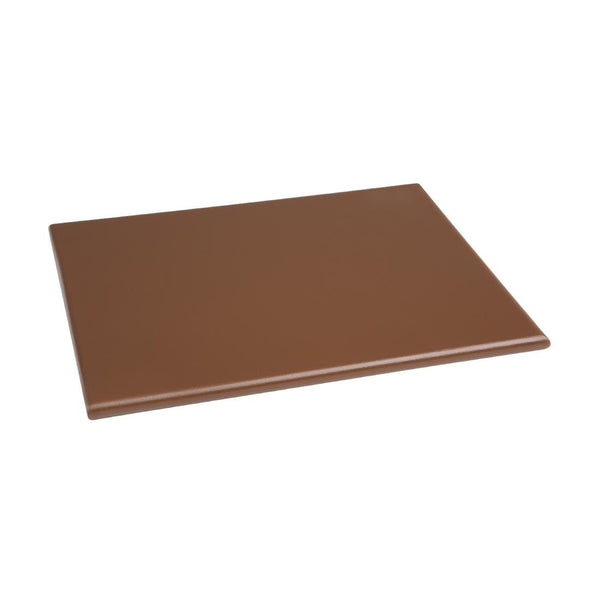 Hygiplas High Density Chopping Board Brown - 12x229x305mm HC864 - Whisk Hospitality - HC864