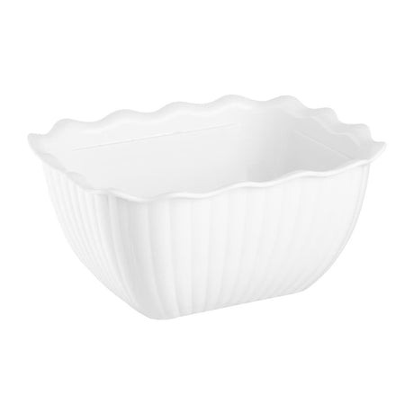 Olympia Kristallon Small Salad Crock White SAN - 0.75Ltr HY807 - Whisk Hospitality - HY807