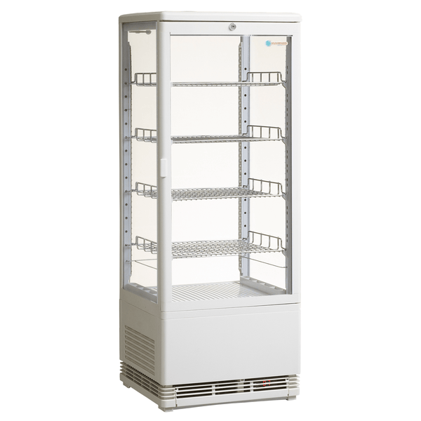Venice Tower 98L Counter Top Refrigerated Display - White - Whisk Hospitality - WH-Venice-Tower-WHT