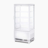 Bromic Countertop Fridge - 80L - 1 Door - Curved Glass - White - Whisk Hospitality - CT0080G4WC-NR
