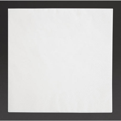 Fiesta Recyclable 40cm 3 ply 4 Fold White Dinner Napkin (Pack 1000) FE251 - Whisk Hospitality - FE251