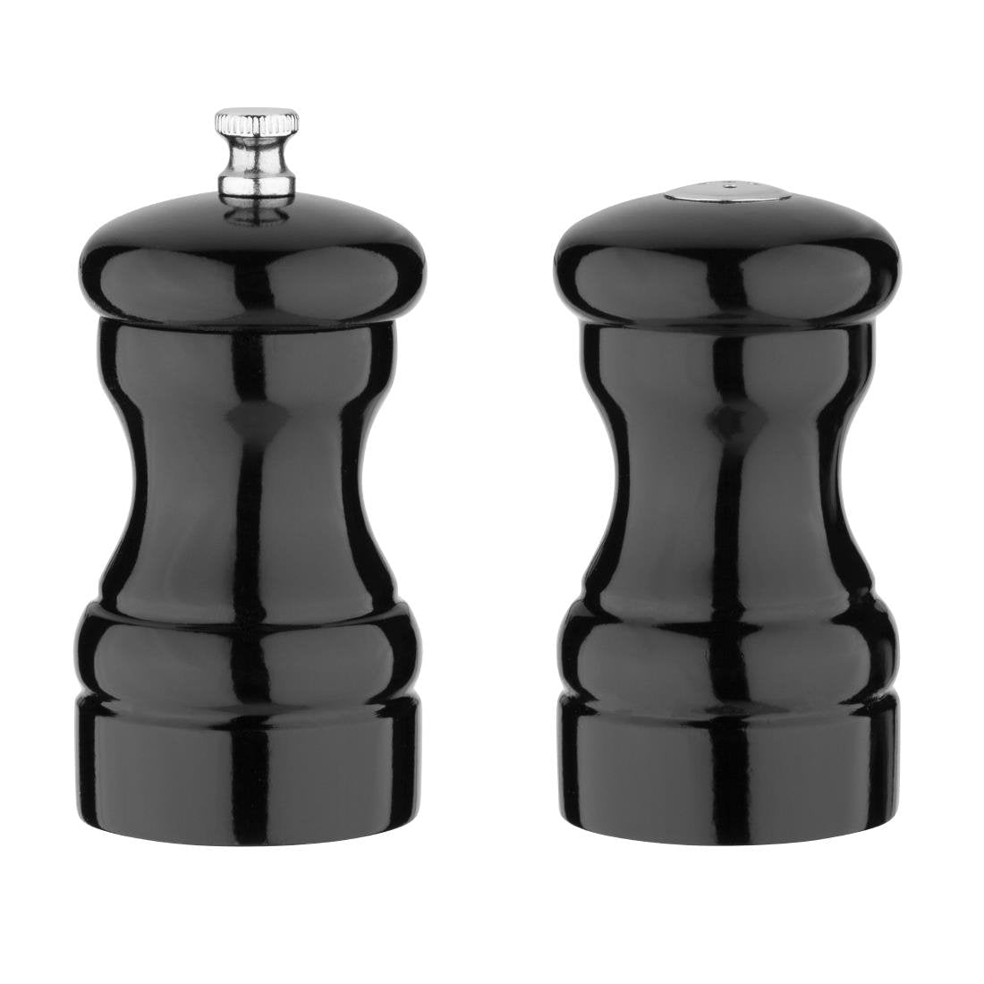 Olympia Salt & Pepper Set Black - 100(h)x50(d)mm GL087 - Whisk Hospitality - GL087