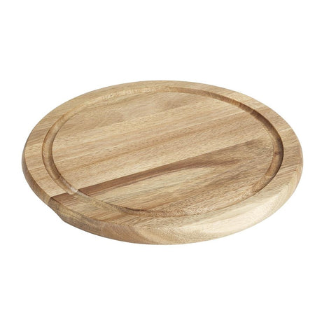 Olympia Round Acacia Wood Board for 240mm Dome - 283x20mm HX398 - Whisk Hospitality - HX398
