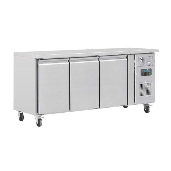 Polar U - Series Triple Door Counter Fridge 339Ltr G378 - A - Whisk Hospitality - G378-A
