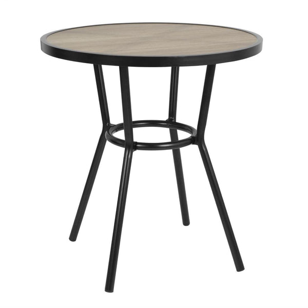 Bolero Marston Round Outdoor Table Black - 700mm DX986 - Whisk Hospitality - DX986